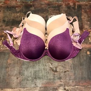 Lot of 4 Victoria’s Secret Padded Bras Size 36D